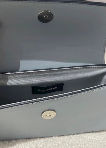 Gri Deri Kadın Çanta - Görsel 8