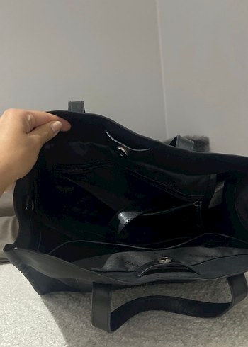 MANUKA Siyah Deri Kadın Çanta - Görsel 4