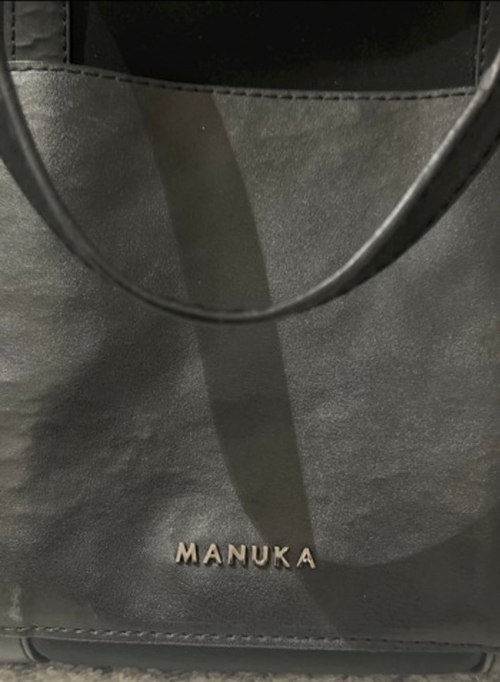 MANUKA Siyah Deri Kadın Çanta - Görsel 2