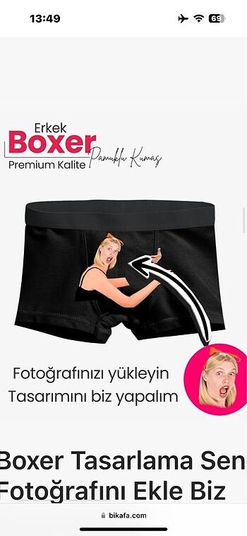 Kişiye özel Boxer