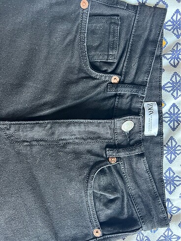 Zara Trf Cropped Flare yüksek bel Jean