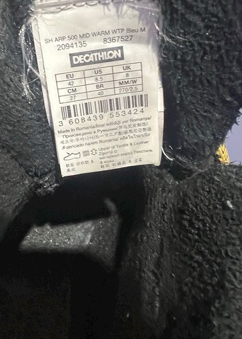 Quechua Siyah Outdoor Erkek Botu NB3131 - Görsel 5