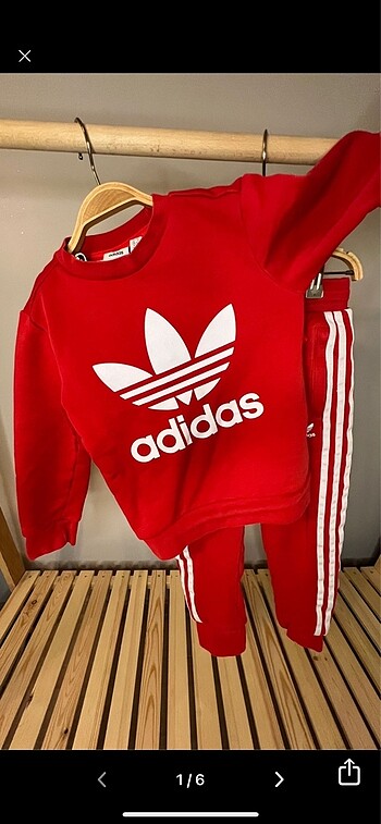 6 Yaş Beden Adidas orjinal çocuk eşofman takımı unisex