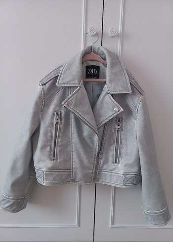 Zara Zara Biker Denim Çocuk Ceket