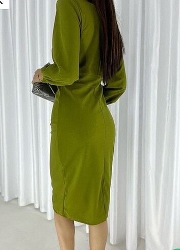Diğer Yağ yeşili kalem elbise 