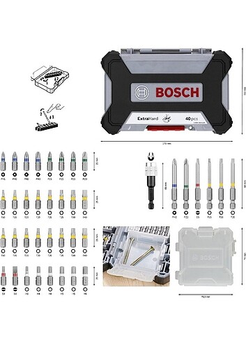 40 parça bosch matkap ucu