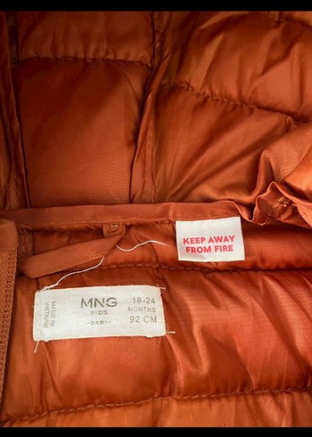 Turuncu Fermuarlı Erkek Çocuk Mont mango - Görsel 3