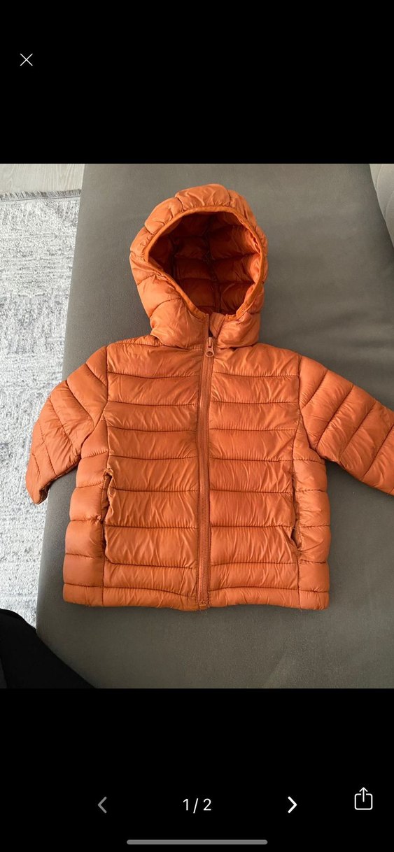 Turuncu Fermuarlı Erkek Çocuk Mont mango - Görsel 2