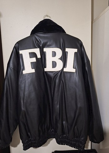 Siyah Kürklü FBI Deri erkek Ceket - Görsel 2