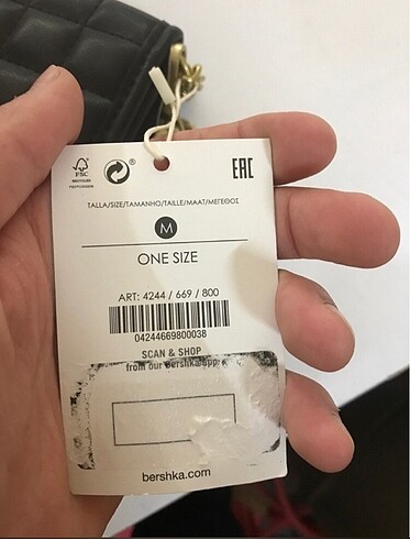  Beden bershka çanta