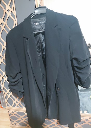 Zara Siyah Oversize Elbise