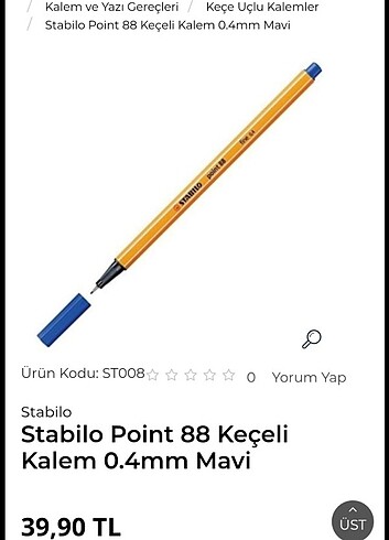  Beden Renk Schwan Stabilopoint 88 Keçe Uçlu Kalem