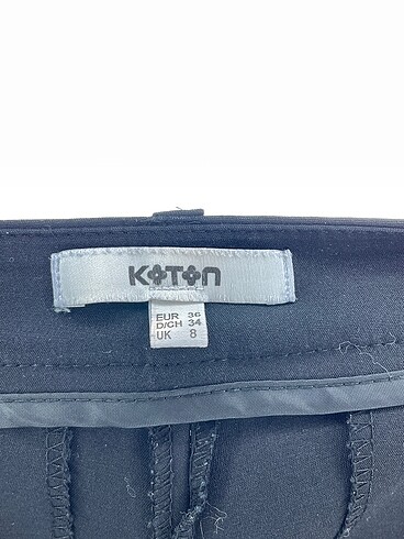 36 Beden siyah Renk Koton Kumaş Pantolon %70 İndirimli.