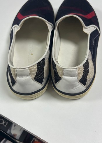 Erkek Lacivert Ekoseli Kaydırma Ayakkabı - Görsel 4