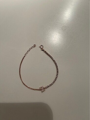 So Chic Altın kaplama rose gümüş harf bileklik