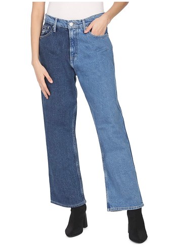 Tommy Hilfiger Yuksek Bel Mavi Denim Jean