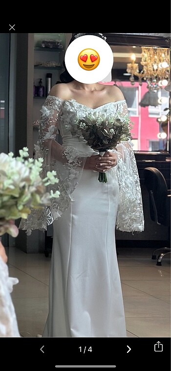 Balık gelinlik nikah nişan çekim elbisesi