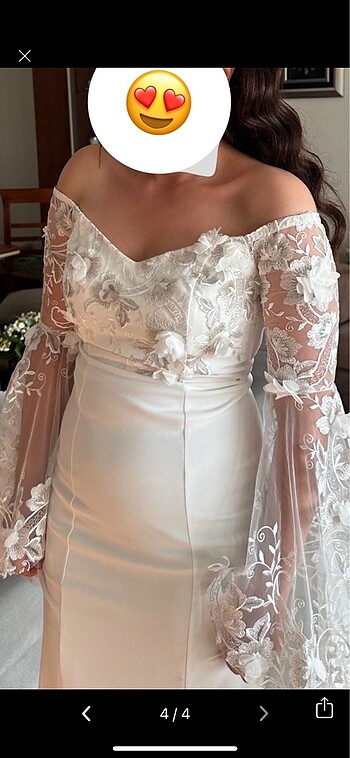 Balık gelinlik nikah nişan çekim elbisesi - Görsel 6