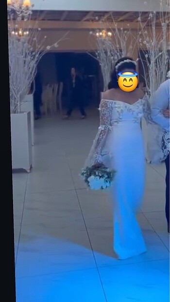 Balık gelinlik nikah nişan çekim elbisesi - Görsel 3