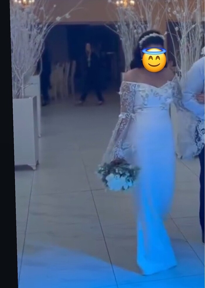 Balık gelinlik nikah nişan çekim elbisesi - Görsel 3