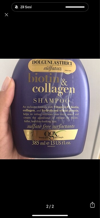 Ogx biotin şampuan