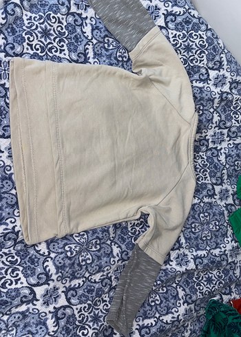 Bej Uzun Kollu Bebek Üstü Düğmeli - Görsel 2