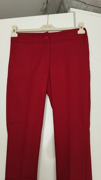 Bordo kumaş pantolon