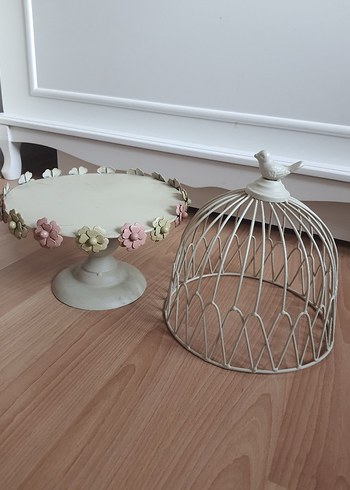 English Home Ferforje Kuşlu Dekoratif Kafes