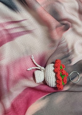 Diğer Donut pembe anahtarlık hediyelik.