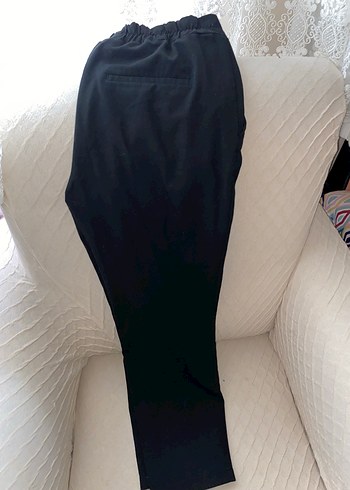 LC Waikiki Siyah Kadın Kumaş Pantolon Midi Boy