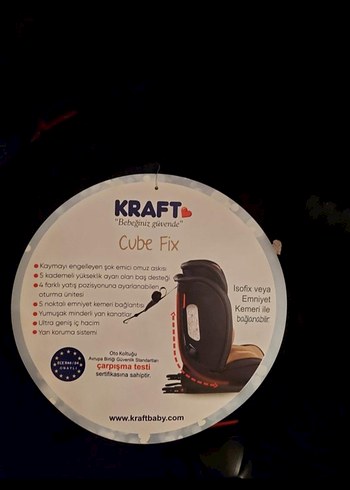 Kraft Siyah Çocuk Oto Koltuğu - Görsel 2