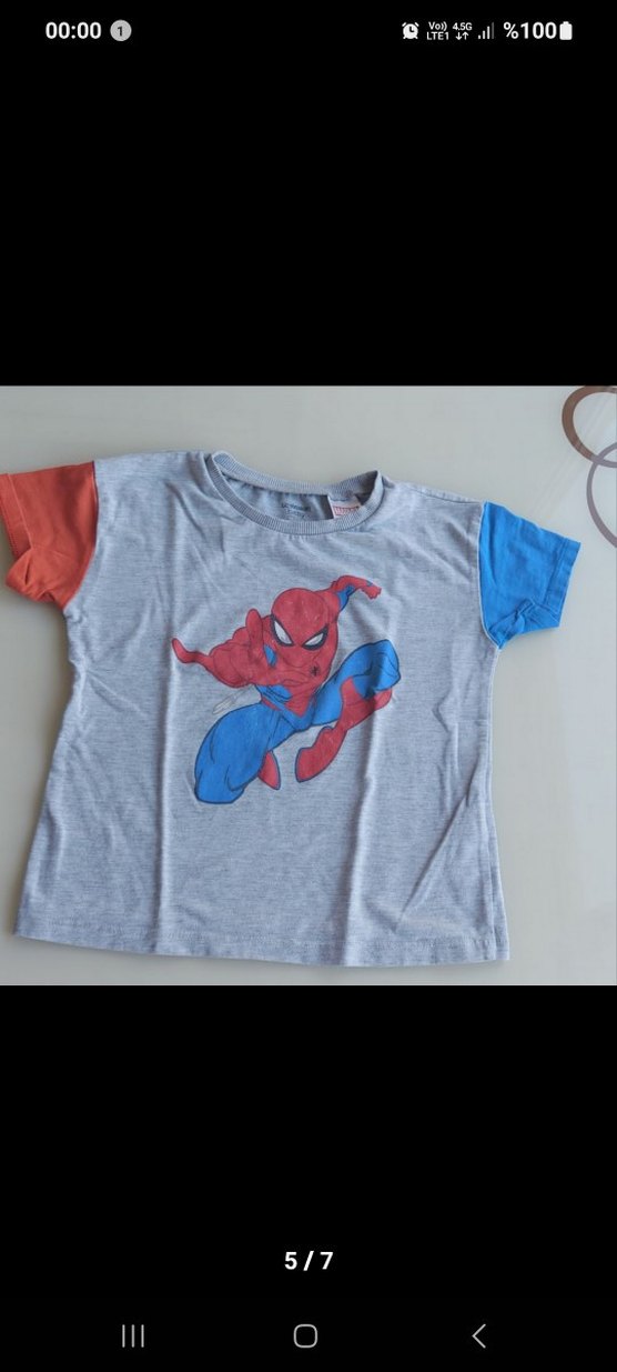 Gri Baskılı Erkek Çocuk Kısa Kollu Tişört 5 adet karsk - Görsel 5