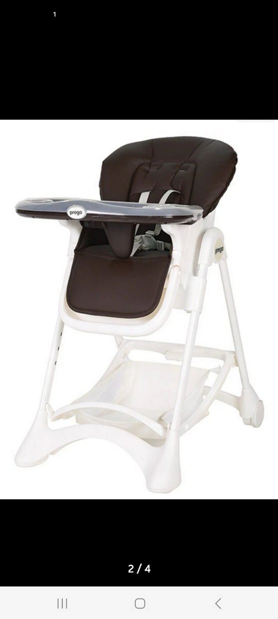 Gri Prego Bebek Mama Sandalyesi - Görsel 2