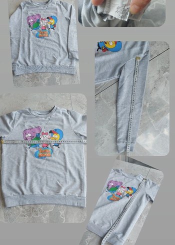 Erkek Çocuk Gri Baskılı Uzun Kollu kazak - Görsel 4