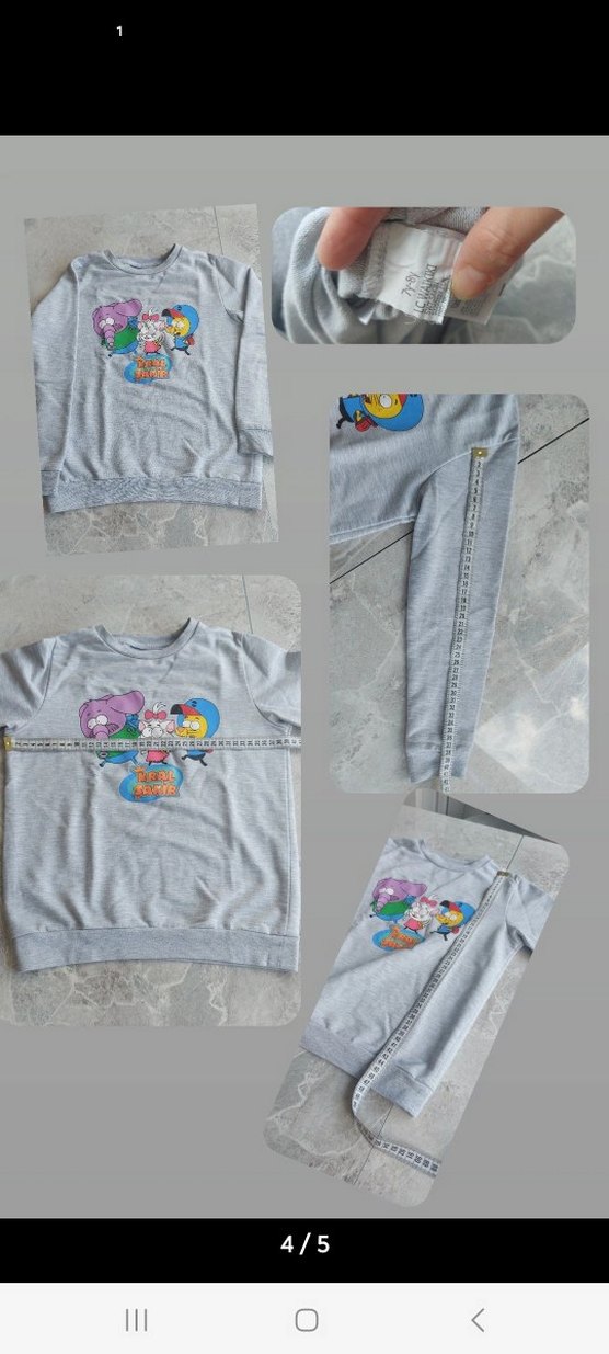 Erkek Çocuk Gri Baskılı Uzun Kollu kazak - Görsel 4