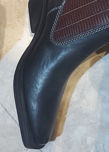 mango deri kovboy bot - Görsel 7