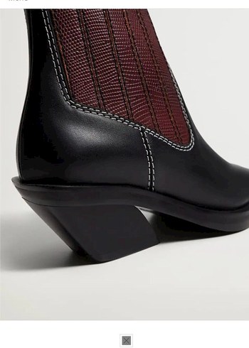 mango deri kovboy bot - Görsel 3