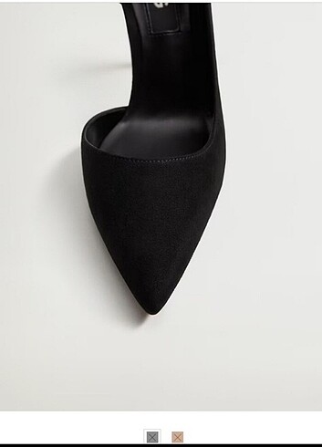 Mango Asimetrik stiletto ayakkabı Yumuşak yüzeyli. Asimetrik model. Ya
