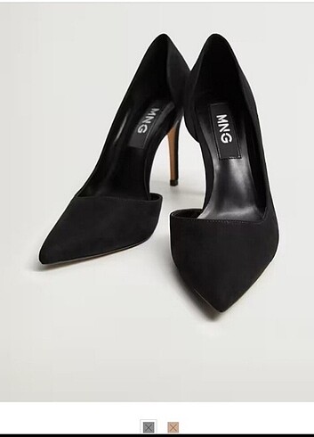 Mango Asimetrik stiletto ayakkabı Yumuşak yüzeyli. Asimetrik model. Ya