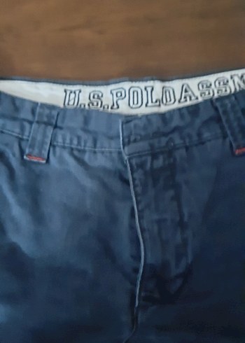 32 Beden Erkek Mavi koton Kemerli Rahat Pantolon
