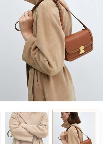 Klasik Şıklıkta Kahverengi Deri Kadın Çanta - Görsel 6