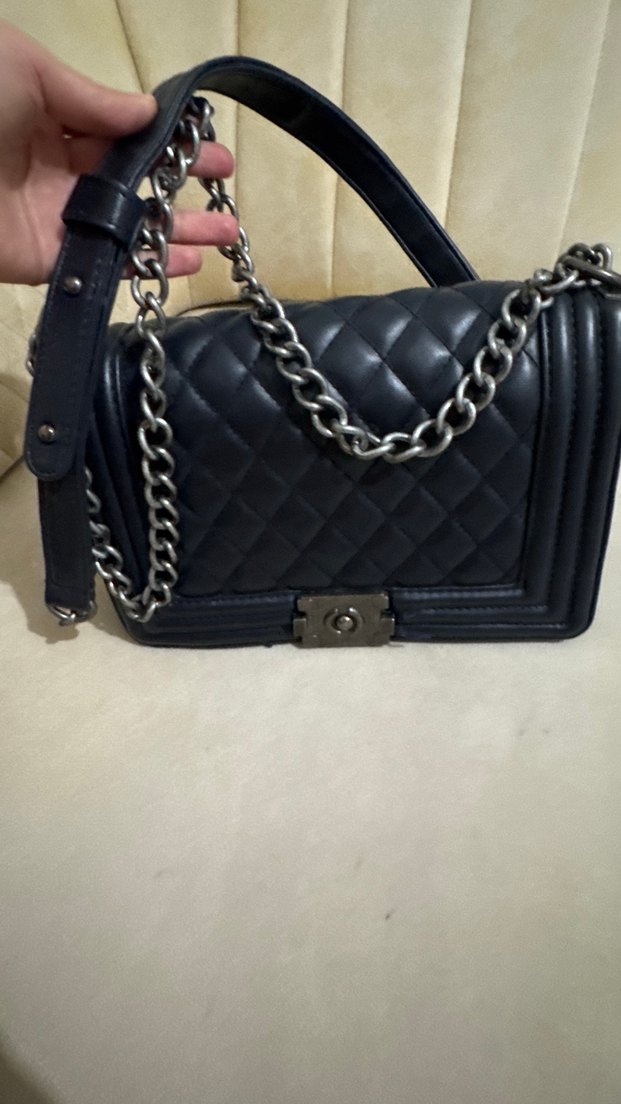 Lacivert nas bag çanta - Görsel 2