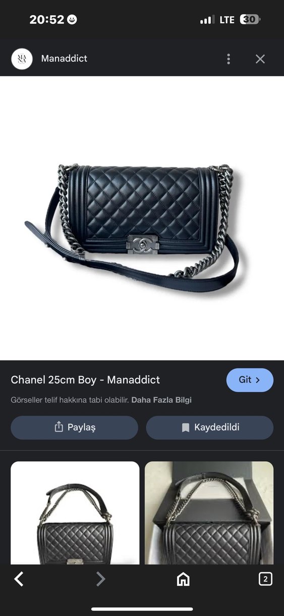 Lacivert nas bag çanta - Görsel 5