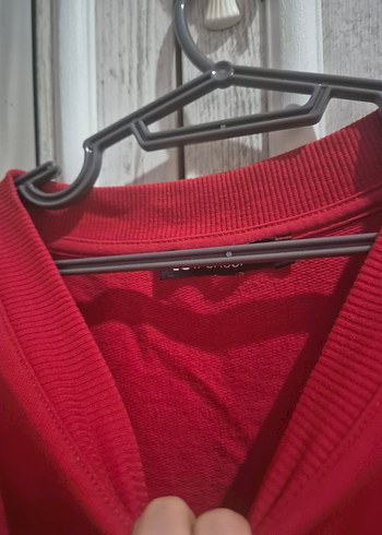 s Beden kırmızı Renk Kırmızı Retro Baskılı Kadın Sweatshirt
