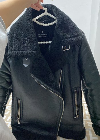 Stradivarius deri ceket - Görsel 3