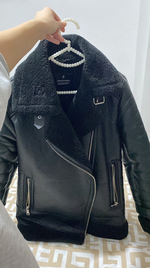Stradivarius deri ceket - Görsel 3
