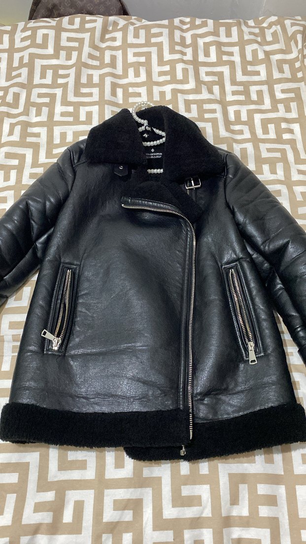 Stradivarius deri ceket - Görsel 2