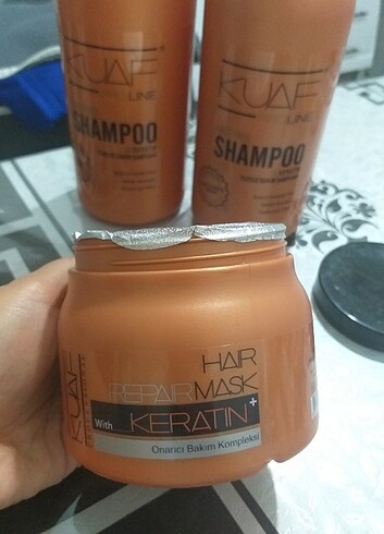 Kuaf profesyonal keratin maske onarıcı bakım kremi 500 ml