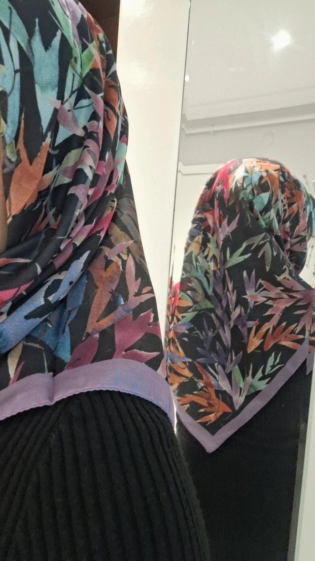 Renkli Bohem Kadın Eşarp - Görsel 3