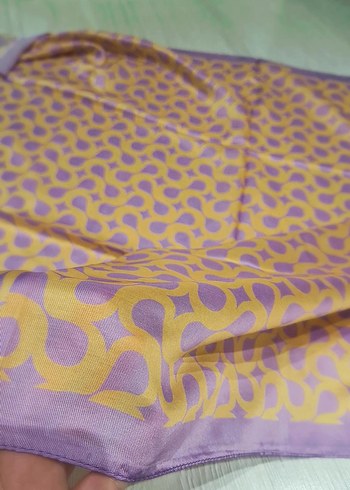 Mor Pastel Drapeli Kadın Eşarp - Görsel 2